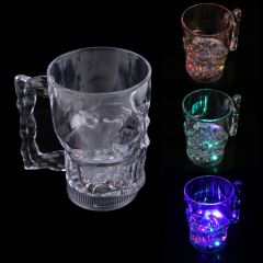 New Water Inductive Glowing Wine Beer font B Cola B font Cup Mug LED Glowing Skull